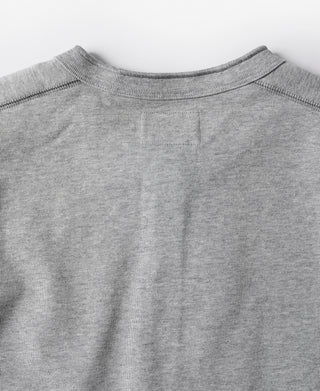 Vintage Long Sleeve Henley Shirt - Gray