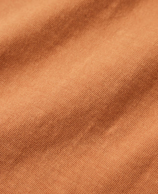 Loopwheel Tubular Slub Cotton Pocket T-Shirt - Orange