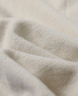 Gray sweatshirt fleece interior fabric closeup