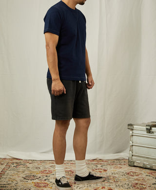 10.5 oz Cotton Tubular Gusset T-Shirt - Indigo