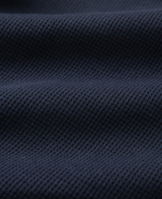 1970s Heavyweight Waffle Knit Jogger Pants - Navy