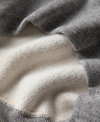 1940s Heavyweight SKI V-Inset Sweater - Gray