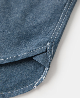 Chambray Short Sleeve Work Shirt