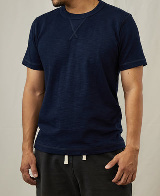 10.5 oz Cotton Tubular Gusset T-Shirt - Indigo
