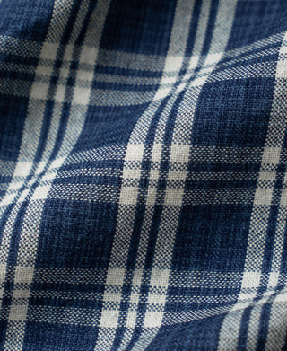 1940s Camp-Collar Palaka Plaid Shirt Jacket