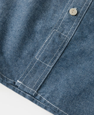 Chambray Short Sleeve Work Shirt