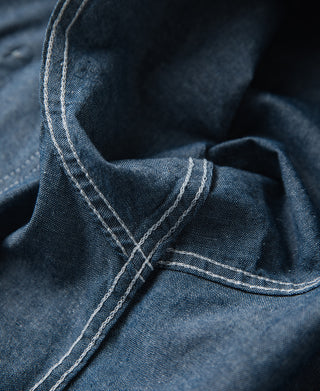 Chambray Short Sleeve Work Shirt