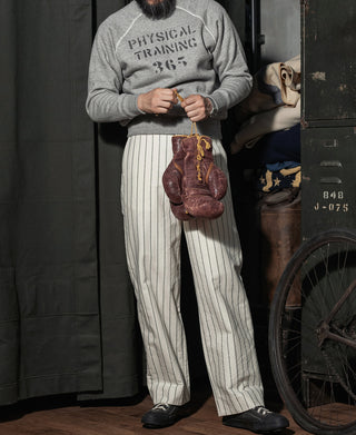 1950s Sports Training Raglan Sleeve Sweater - Gray