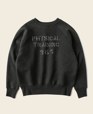 1950s Sports Training Raglan Sleeve Sweater - Vintage Black