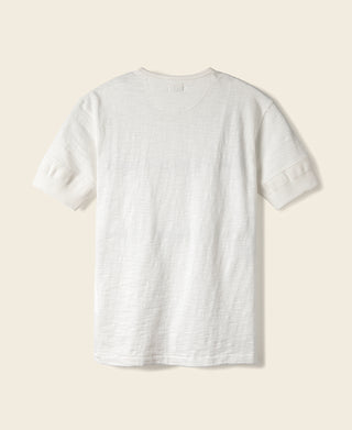 Back View of Henley T-Shirt
