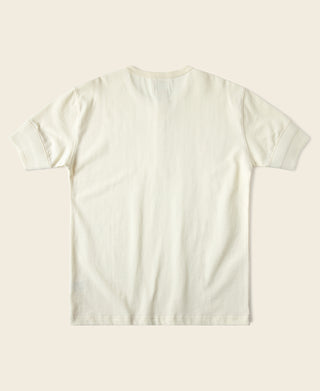 Back View of Vintage Short Sleeve Henley T-Shirt