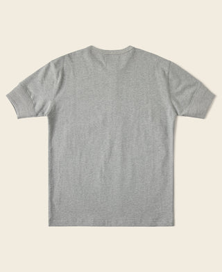 Back View of Vintage Short Sleeve Henley T-Shirt