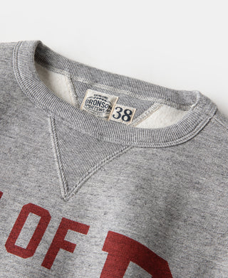 1940s Heavyweight SKI V-Inset Sweater - Gray