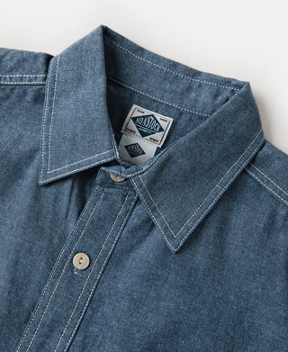 Chambray Short Sleeve Work Shirt