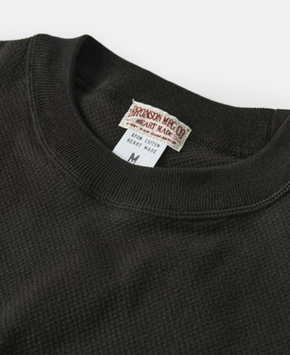 Collar Detail of Waffle T-Shirt