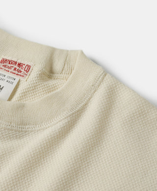 Collar Detail of Waffle T-Shirt