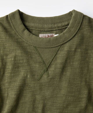 10.5 oz Cotton Tubular Gusset T-Shirt - Green