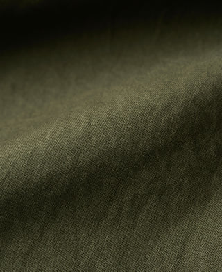 Olive M-65 field jacket fabric texture close-up