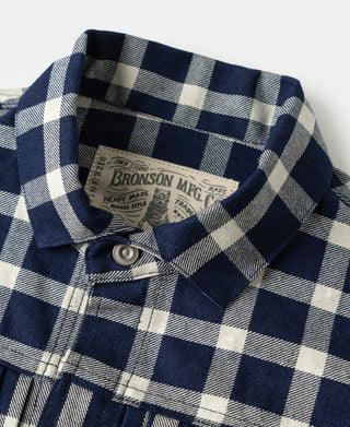 Lot 913 1910s Single-Pocket Palaka Plaid Work Jacket