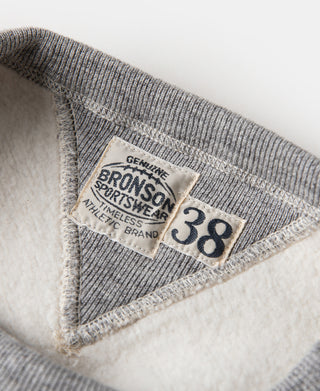 1940s Heavyweight SKI V-Inset Sweater - Gray