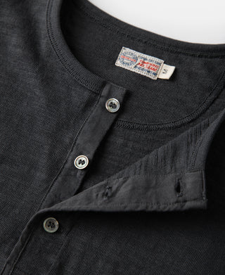 Collar Detail of Henley T-Shirt