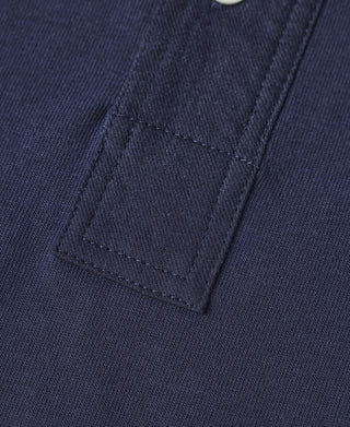Vintage Short Sleeve Henley T-Shirt - Navy