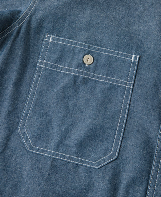 Chambray Short Sleeve Work Shirt