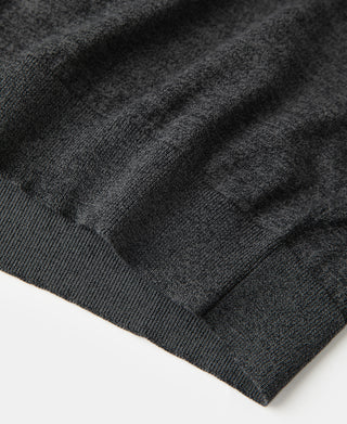 1950s Jersey Knit Short Sleeve Crewneck T-Shirt - Dark Gray