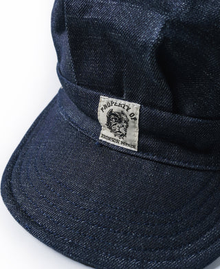Indigo Denim Railroad Engineer Cap