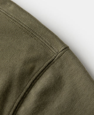 Vintage Short Sleeve Henley T-Shirt - Olive