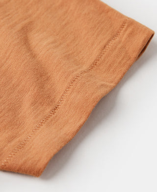 Loopwheel Tubular Slub Cotton Pocket T-Shirt - Orange