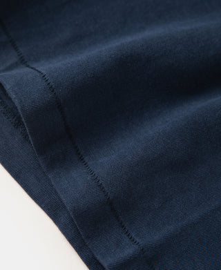 Loopwheel Tubular Slub Cotton Pocket T-Shirt - Indigo