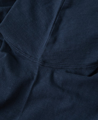 Loopwheel Tubular Slub Cotton Pocket T-Shirt - Indigo