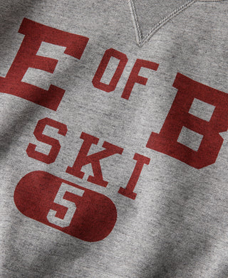 1940s Heavyweight SKI V-Inset Sweater - Gray