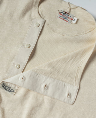 Side Closing Short Sleeve Henley T-Shirt - Embryo