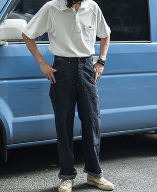 Raglan Sleeve Cotton-Piqué Polo Shirt - White