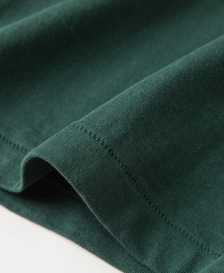 Loopwheel Tubular Slub Cotton Pocket T-Shirt - Green
