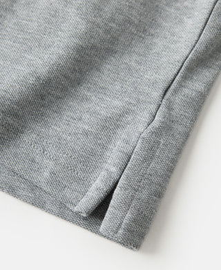 Raglan Sleeve Cotton-Piqué Polo Shirt - Gray