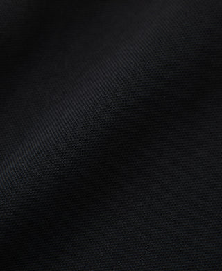 Raglan Sleeve Cotton-Piqué Polo Shirt - Black
