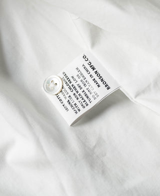 Classic Panama Open Collar Shirt - Ivory White